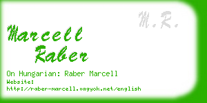 marcell raber business card